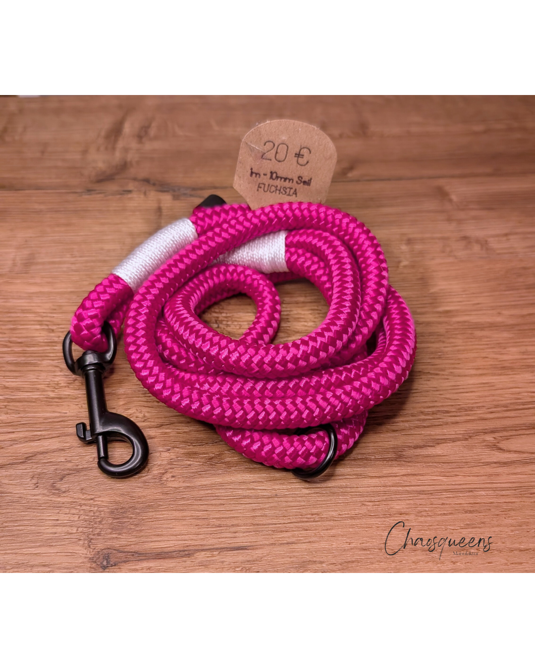 Führleine mit Handschlaufe Fuchsia 10mm