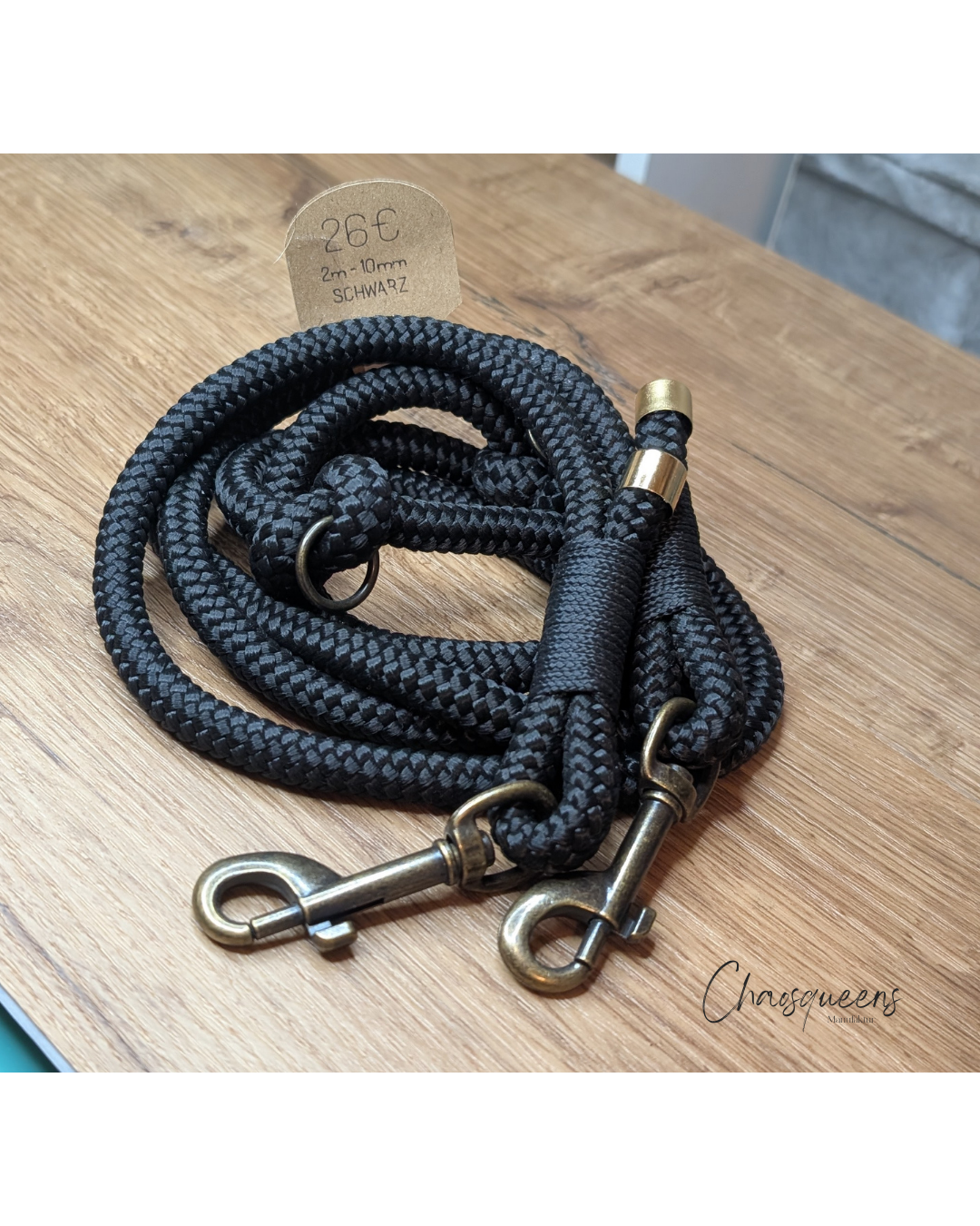 Führleine Schwarz 2m