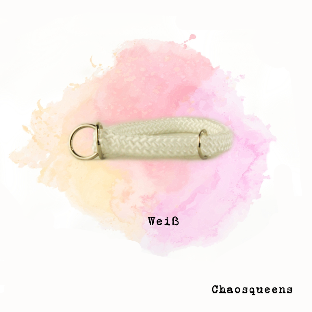 Halsband Weiß Seil - Chaosqueens Manufaktur