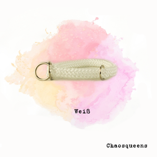 Halsband Weiß Seil - Chaosqueens Manufaktur