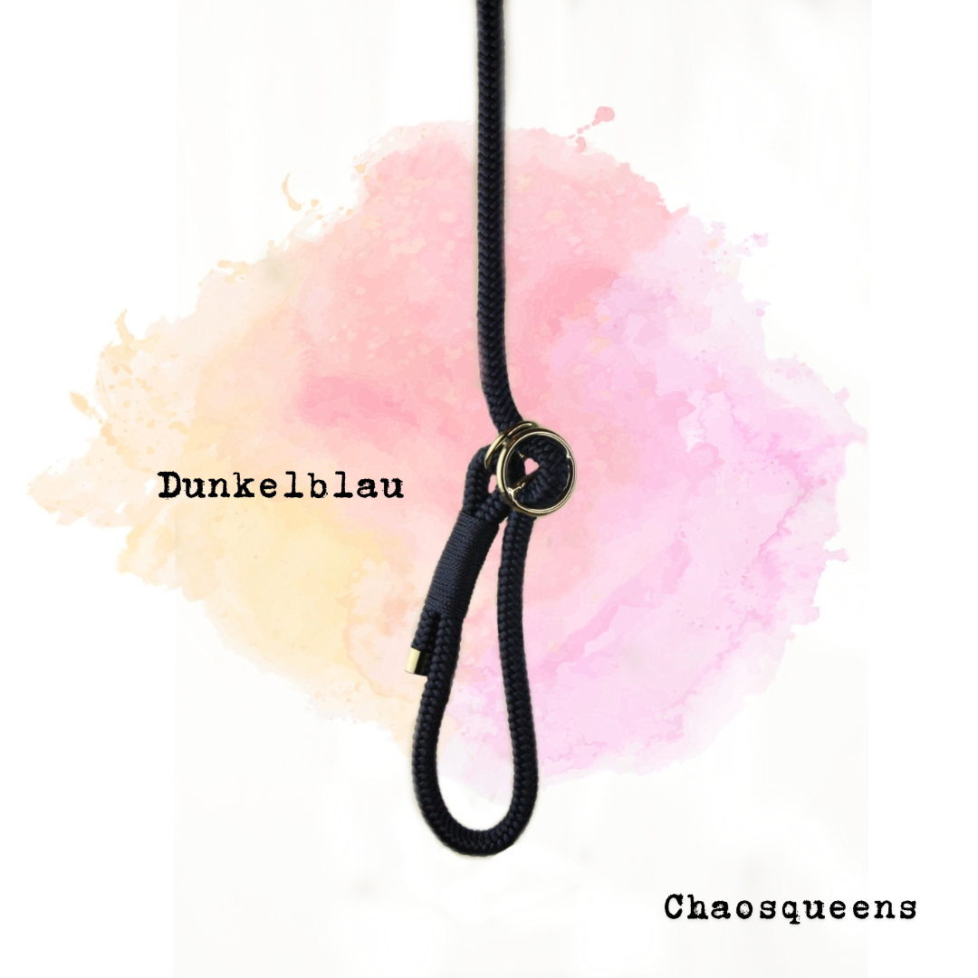 Führleine Dunkelblau Seil - Chaosqueens Manufaktur