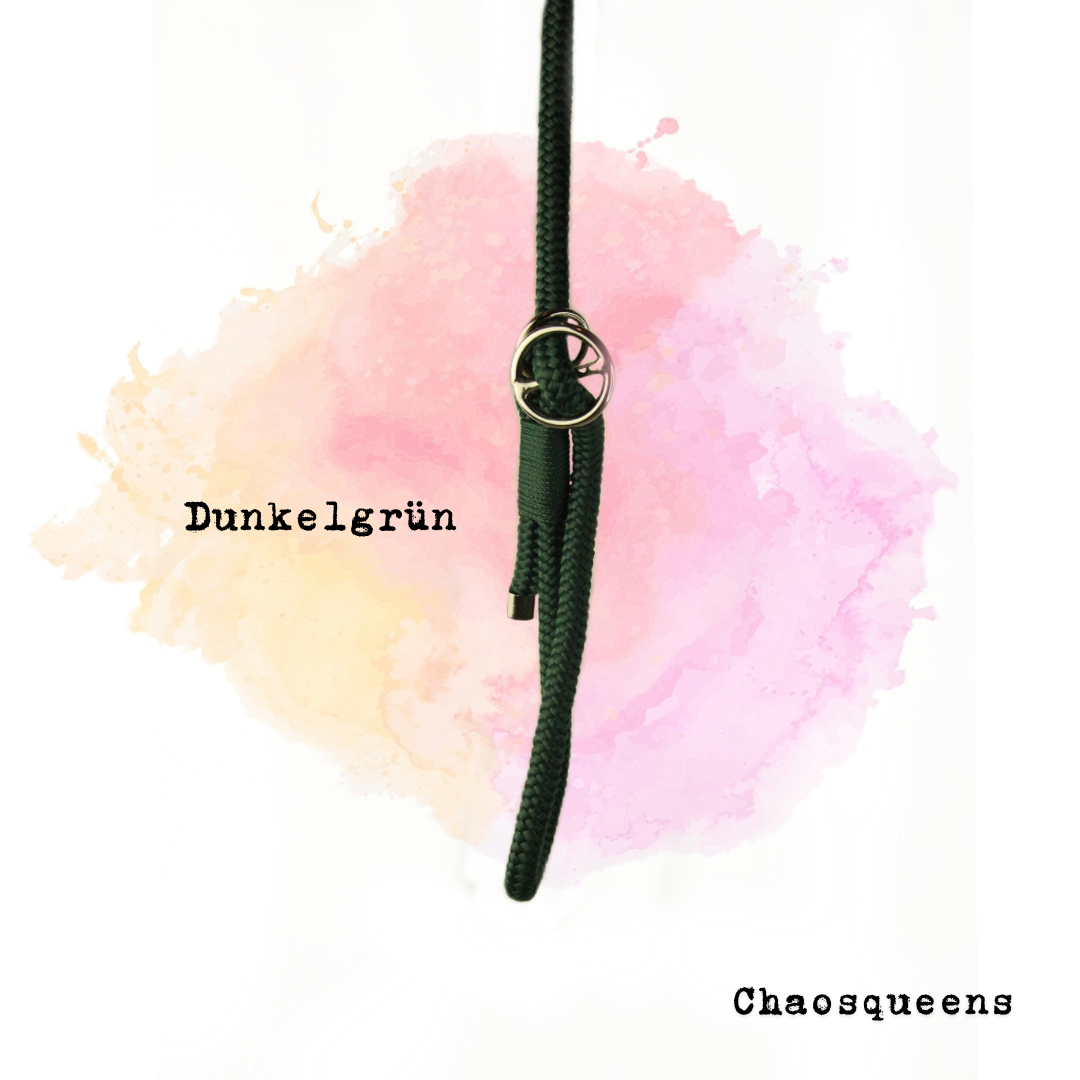 Führleine Dunkelgrün Seil - Chaosqueens Manufaktur