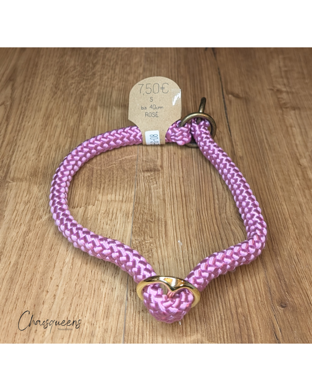 Halsband Rosé S 8mm