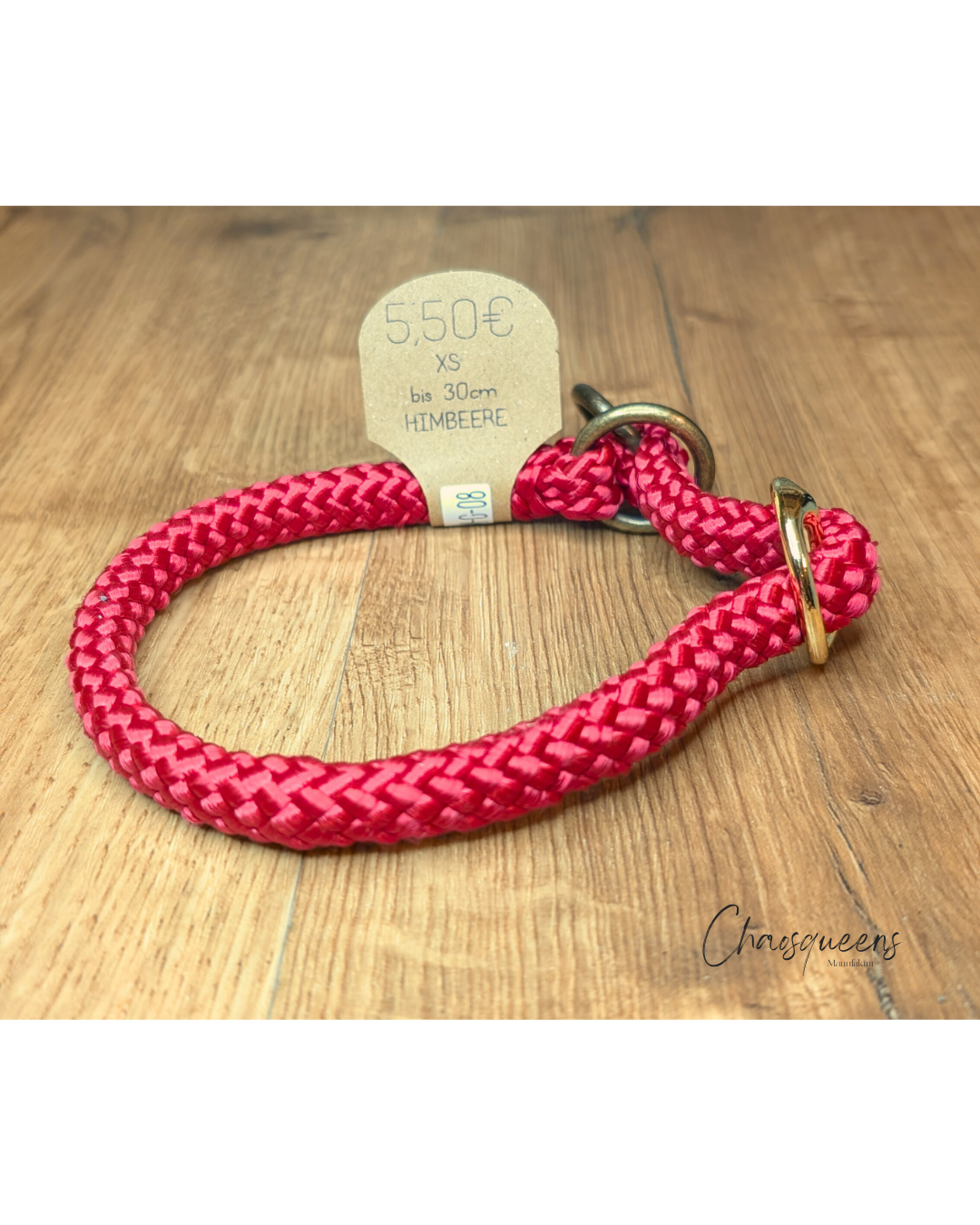 Halsband Himbeere XS 8mm
