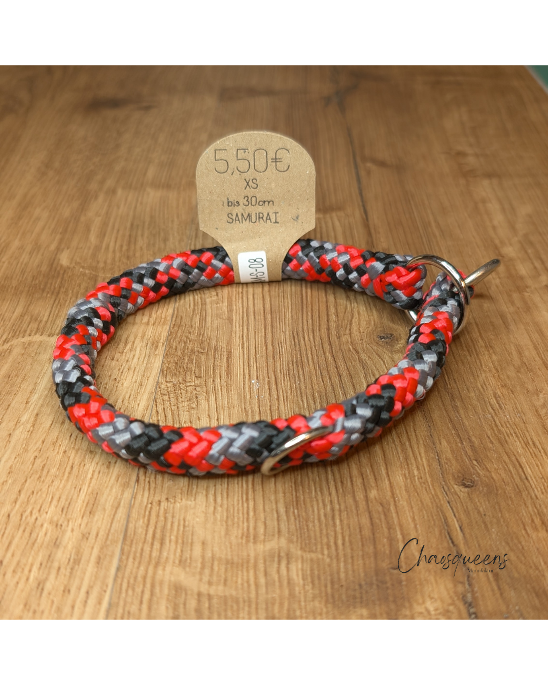 Halsband Samurai XS 8mm