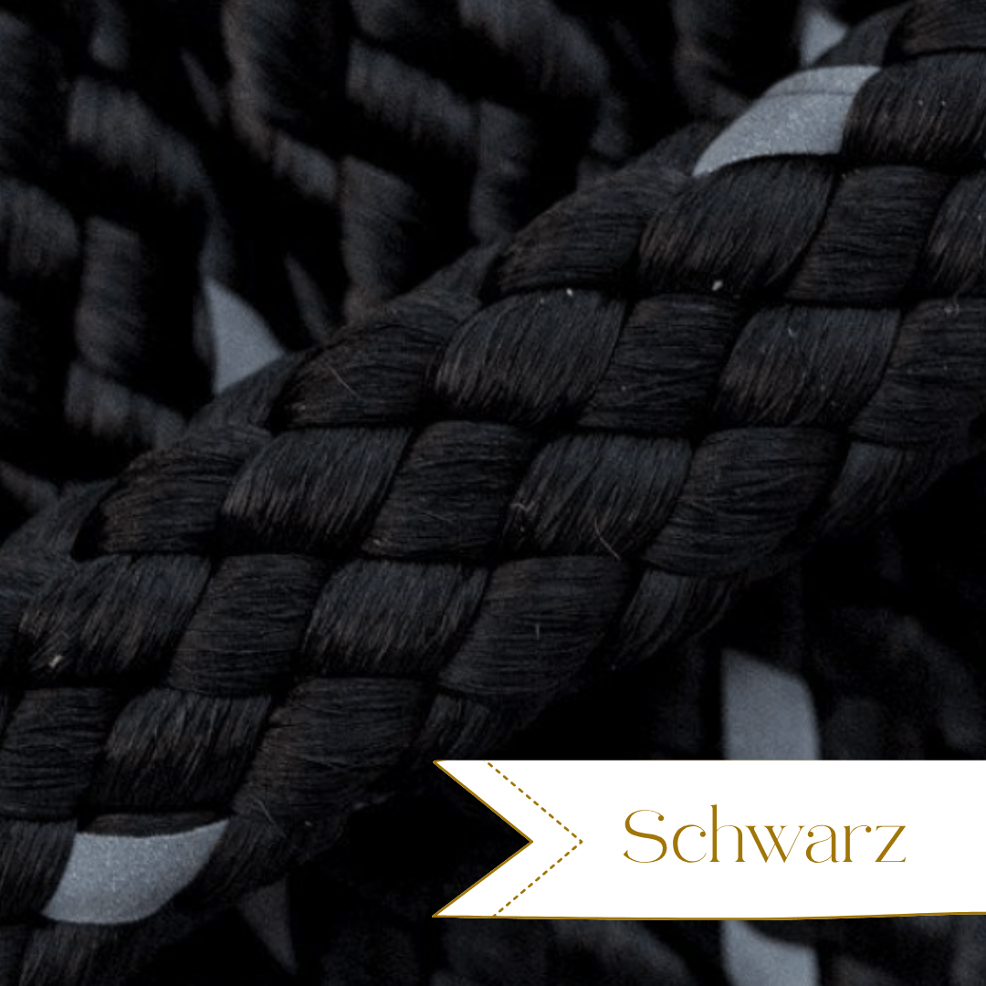 Führleine Schwarz Reflektor Seil - Chaosqueens Manufaktur