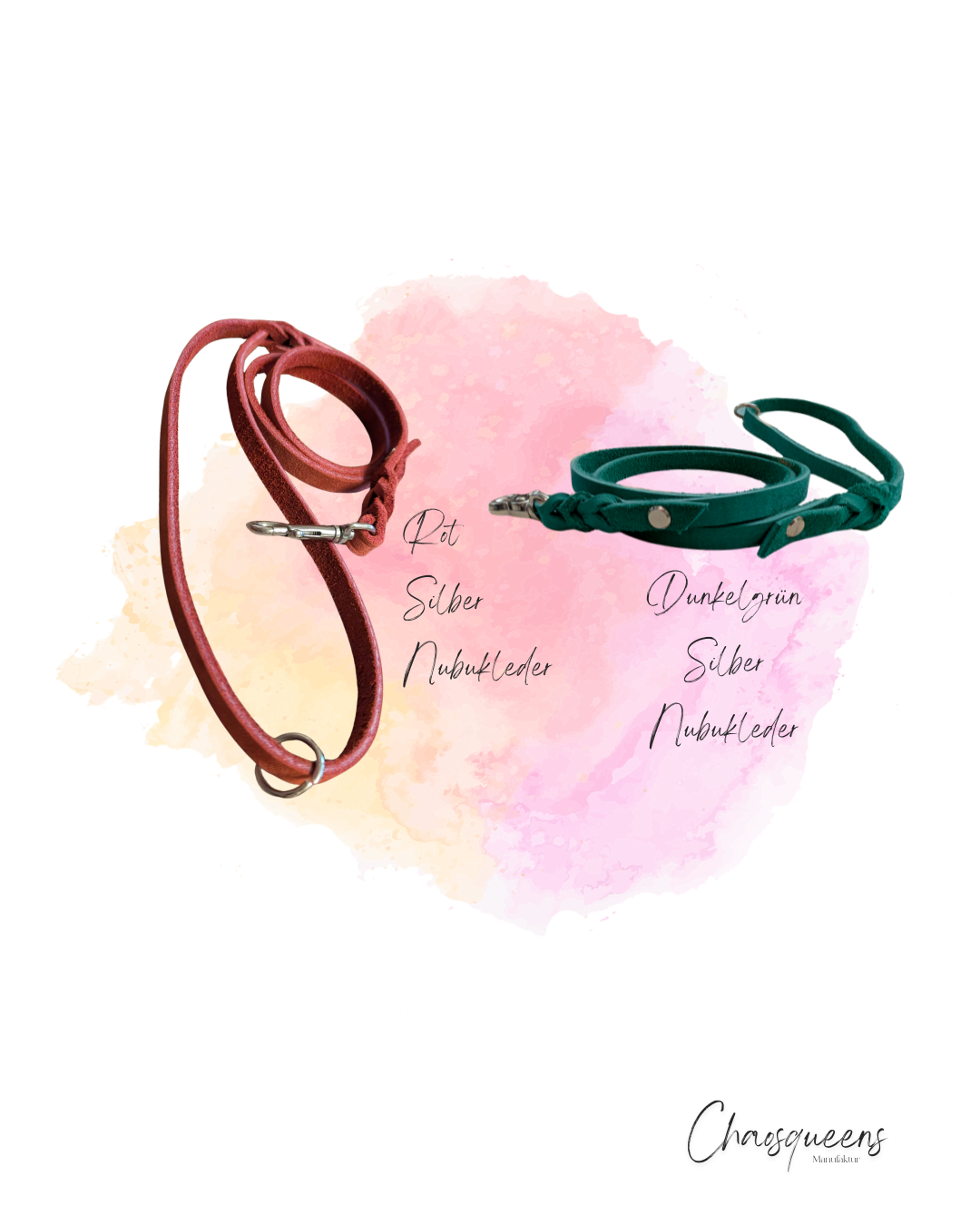 Lederführleine mit Handschlaufe