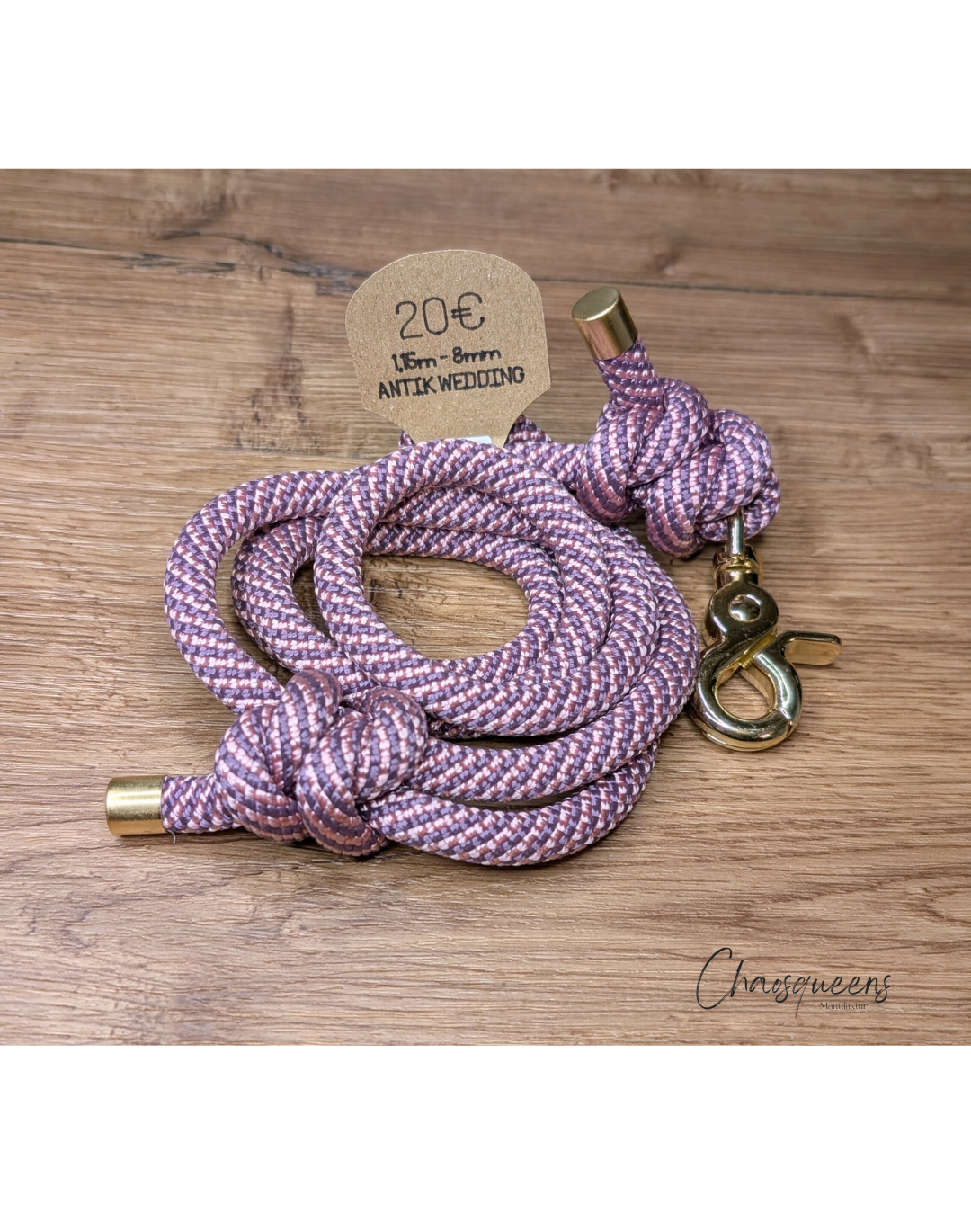 Führleine mit Handschlaufe Antik Wedding 8mm