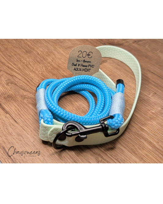 Führleine Handschlaufe Aqua-Mint 1m