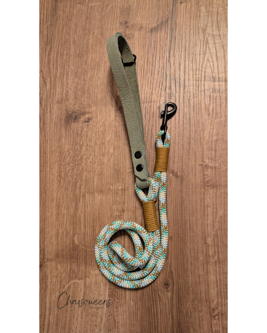 Führleine mit Lederhandschlaufe Beach Salbei