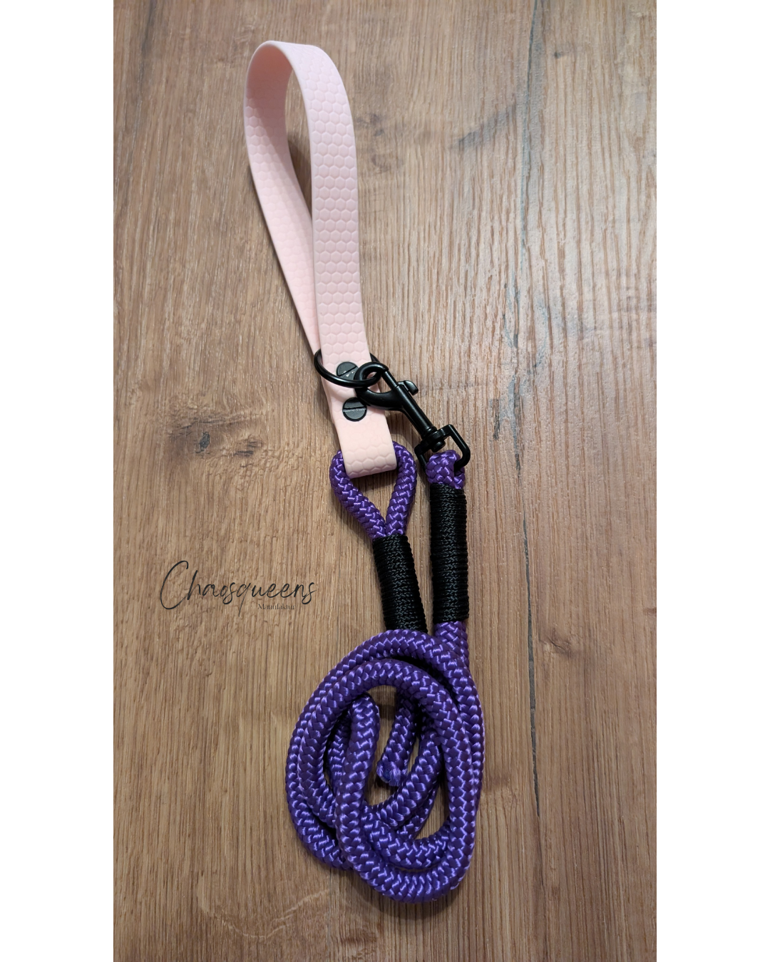 Führleine mit Hexa-PVC Handschlaufe Lila