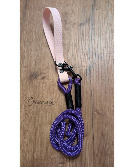Führleine mit Hexa-PVC Handschlaufe Lila