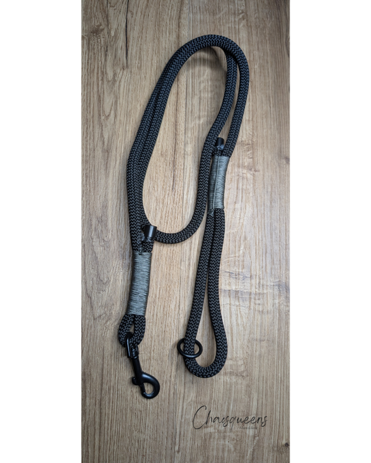 Führleine mit Handschlaufe Schwarz