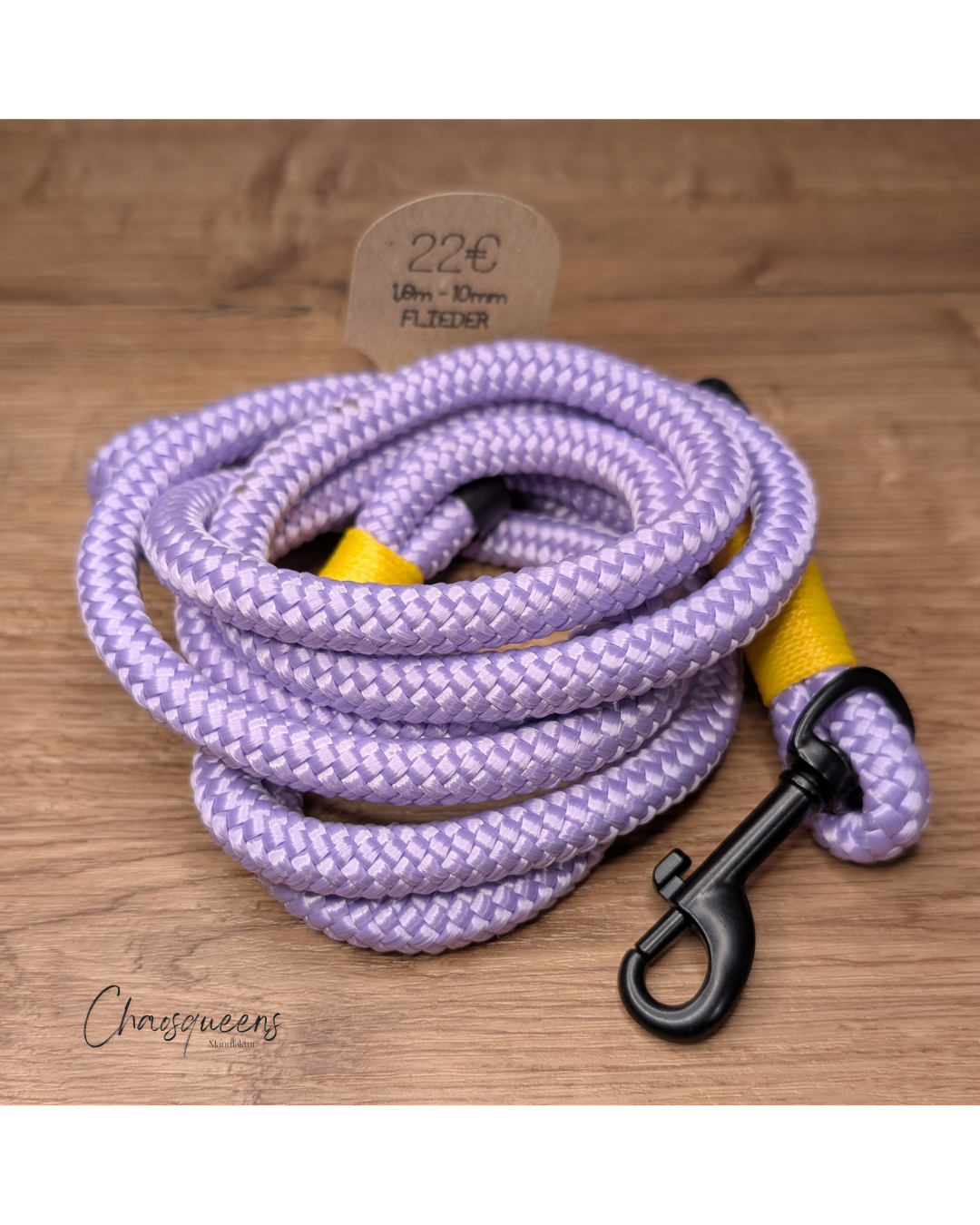 Führleine mit Handschlaufe Flieder  1,60m