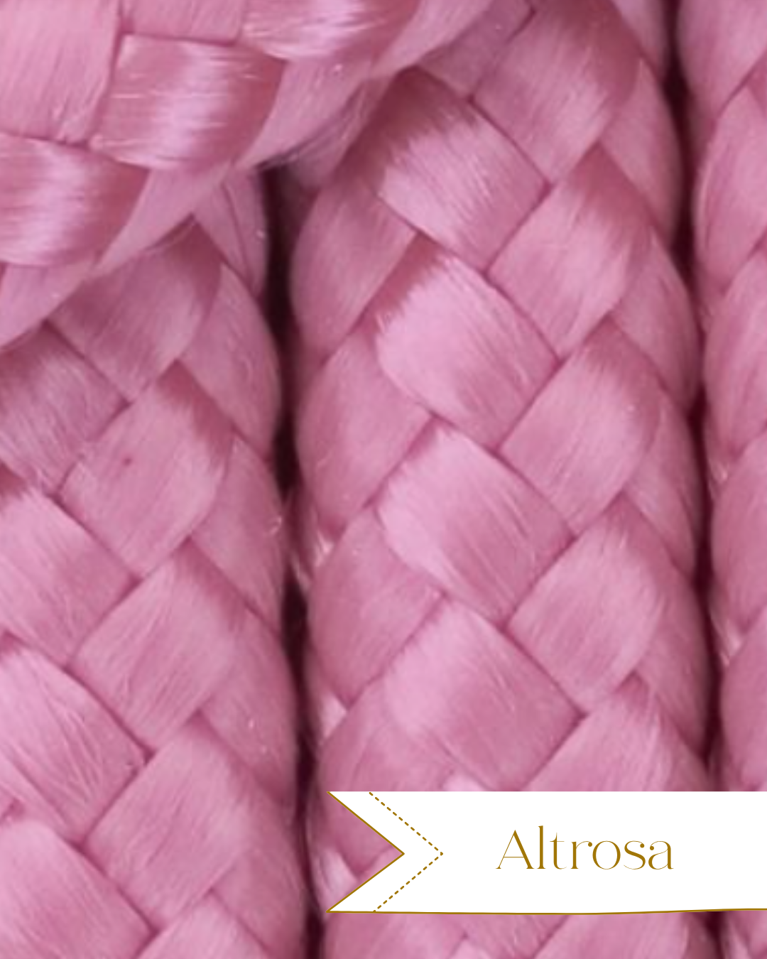 Halsband Altrosa Seil - Chaosqueens Manufaktur