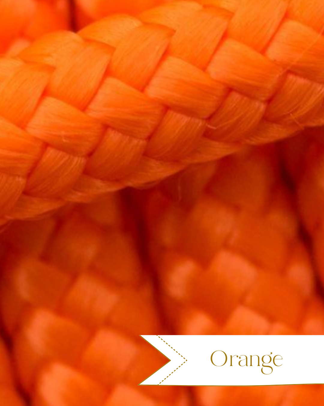 Halsband Orange Seil - Chaosqueens Manufaktur