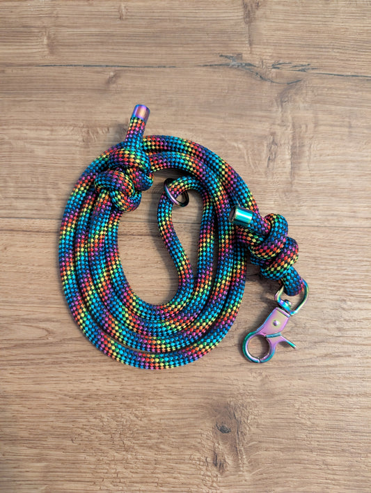 Rainbow Road Führleine 1,20m - Chaosqueens Manufaktur