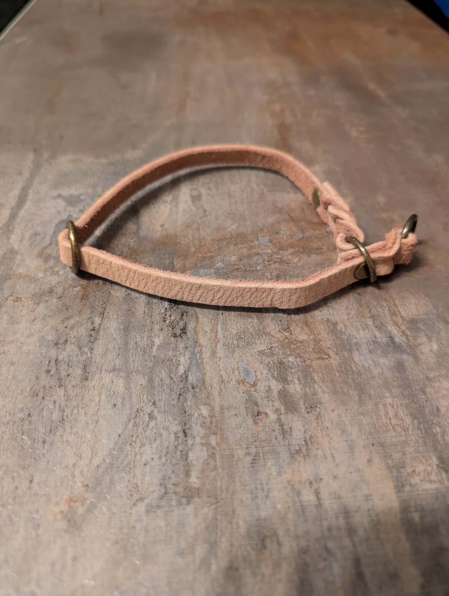 Beige Fettleder S 10mm