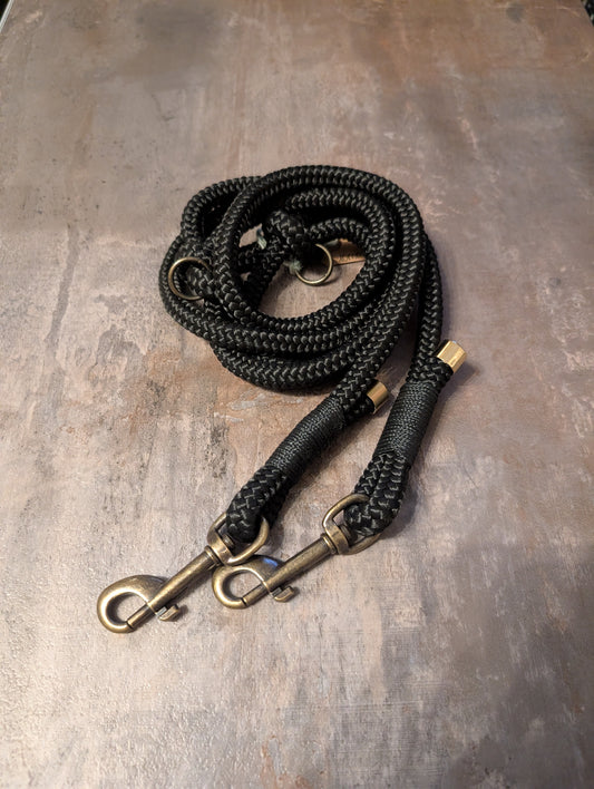 Schwarz 2m Führleine