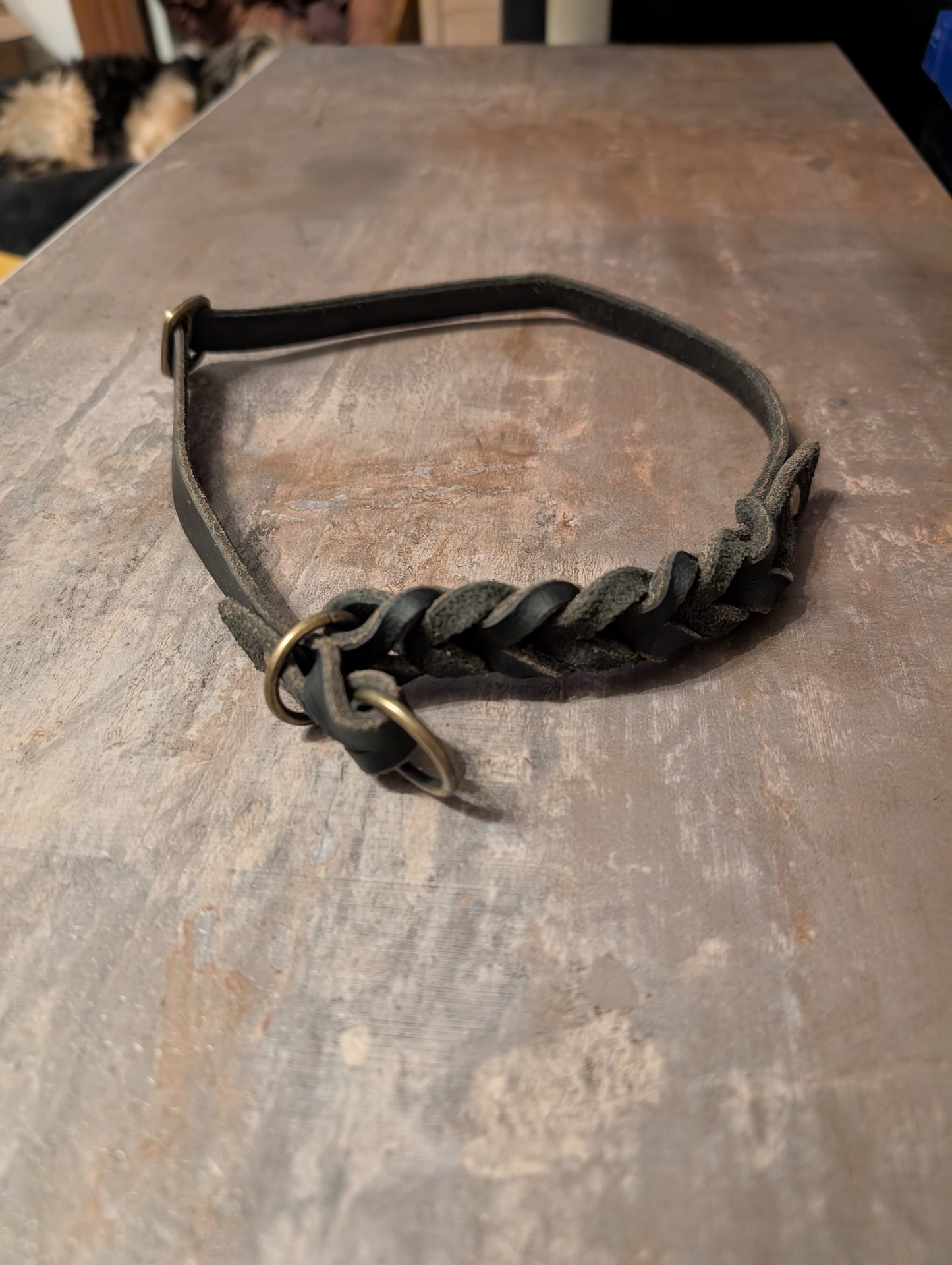 Dunkelbraun Fettleder L 15mm