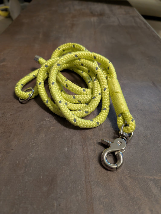 Reflektor Gelb 1,5m Führleine mit Handschlaufe