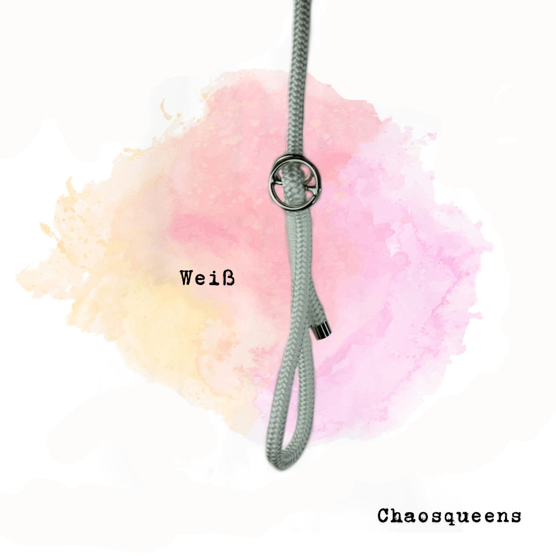 Führleine Weiß Seil - Chaosqueens Manufaktur