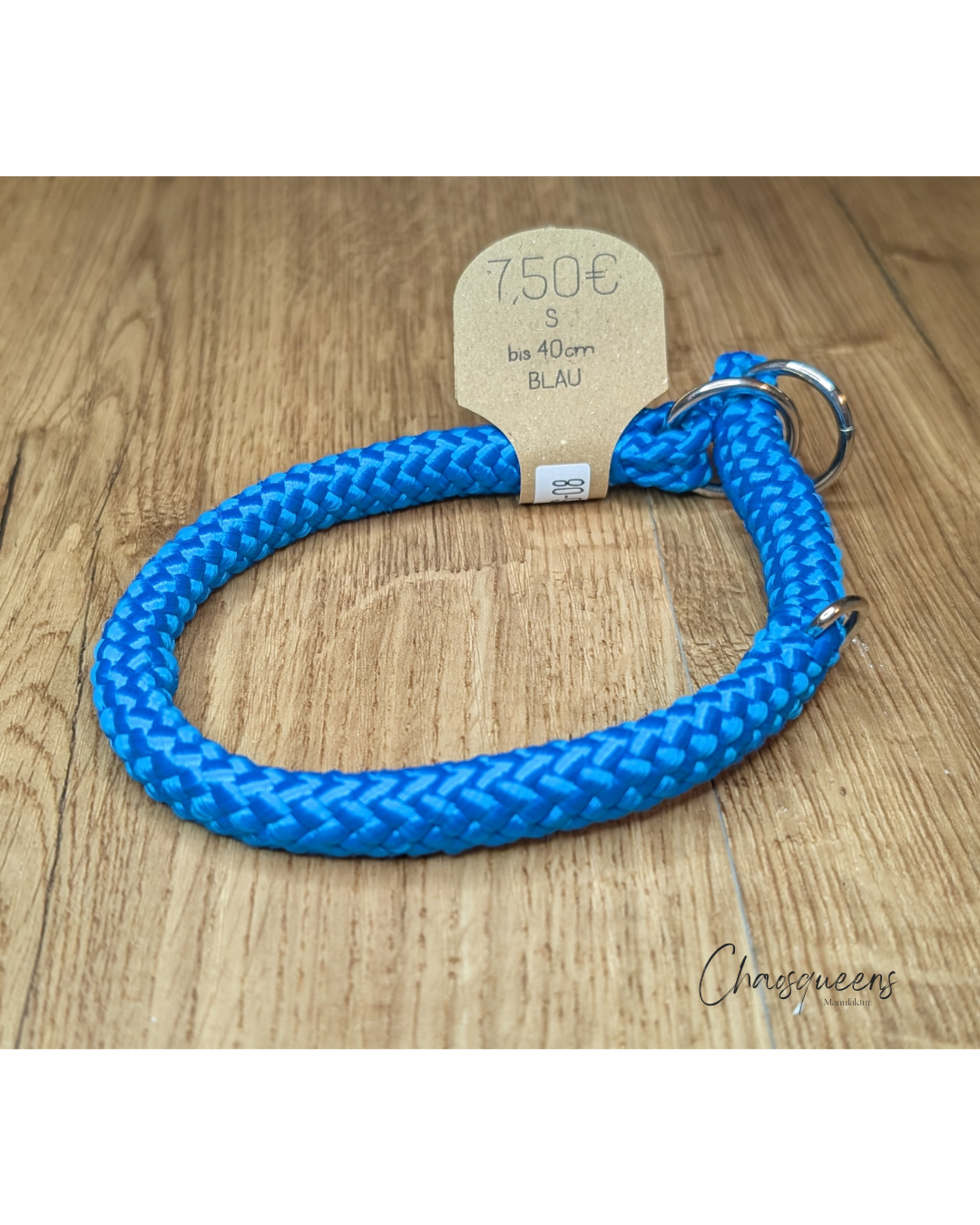 Halsband Blau S 8mm