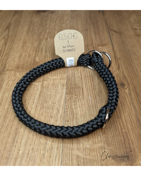 Halsband Schwarz S 8mm