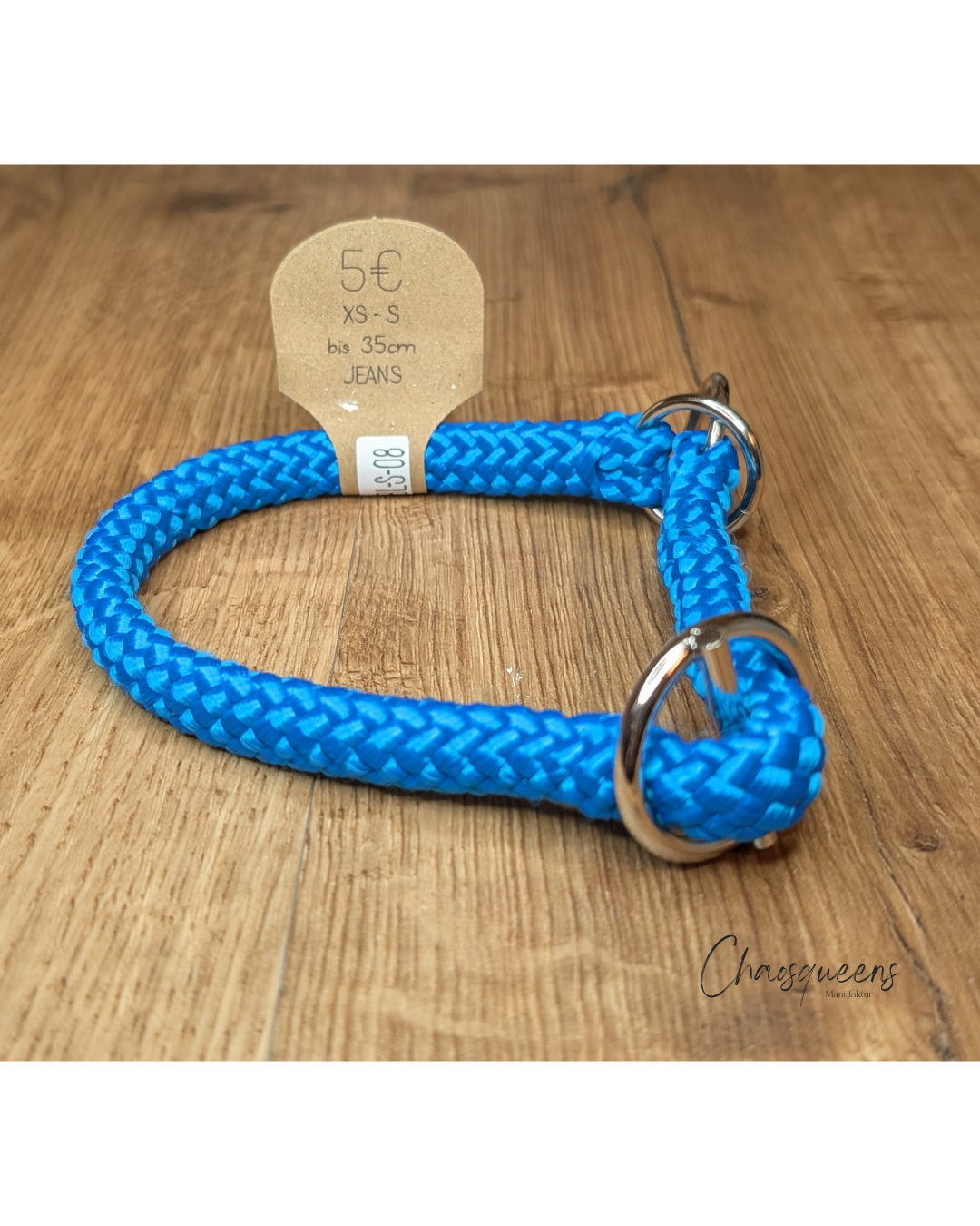 Halsband Blau XS 8mm