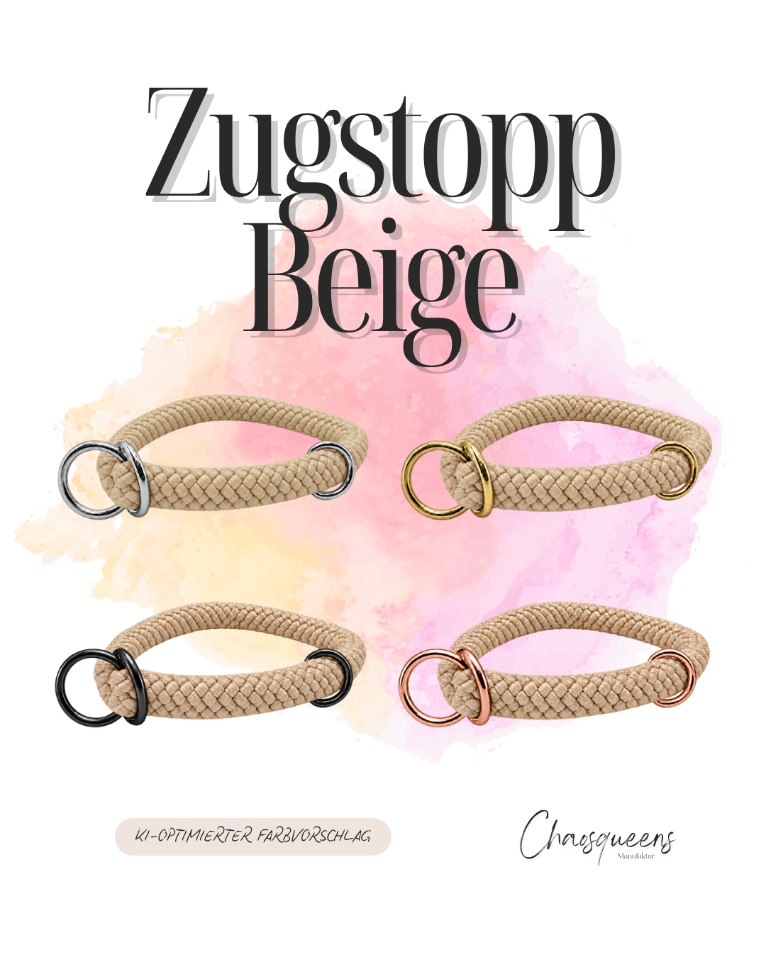 Zugstopphalsband Seil XS
