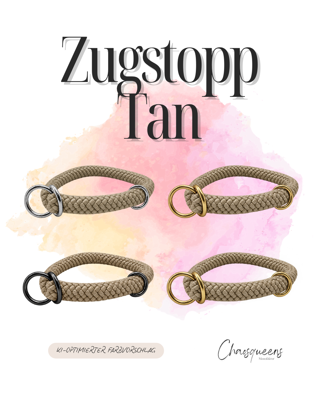 Zugstopphalsband Seil XS