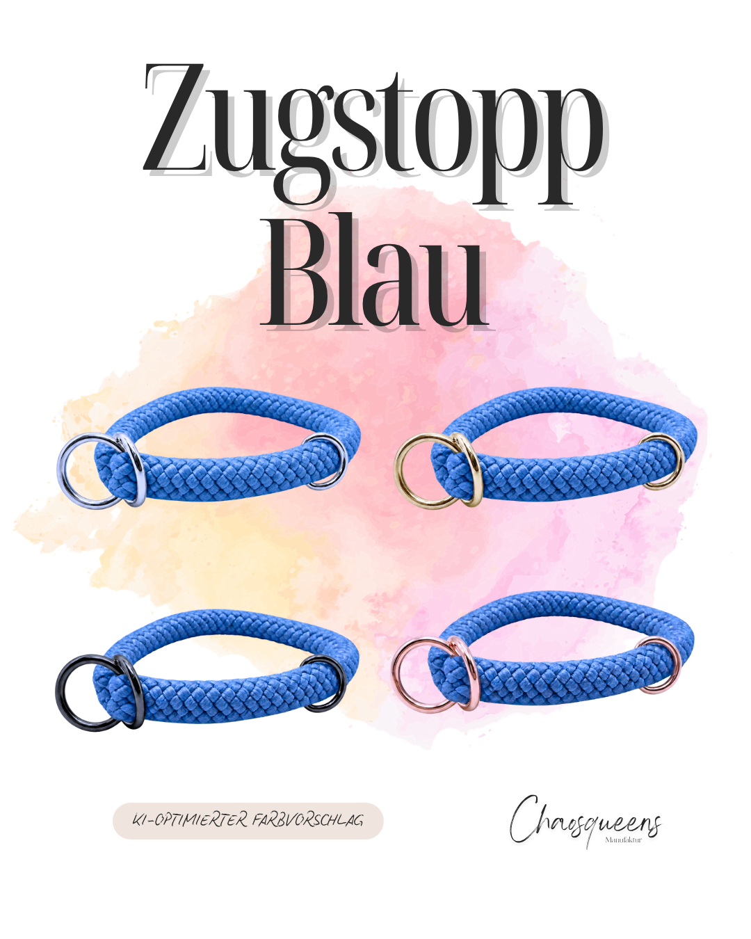 Zugstopphalsband Seil XS