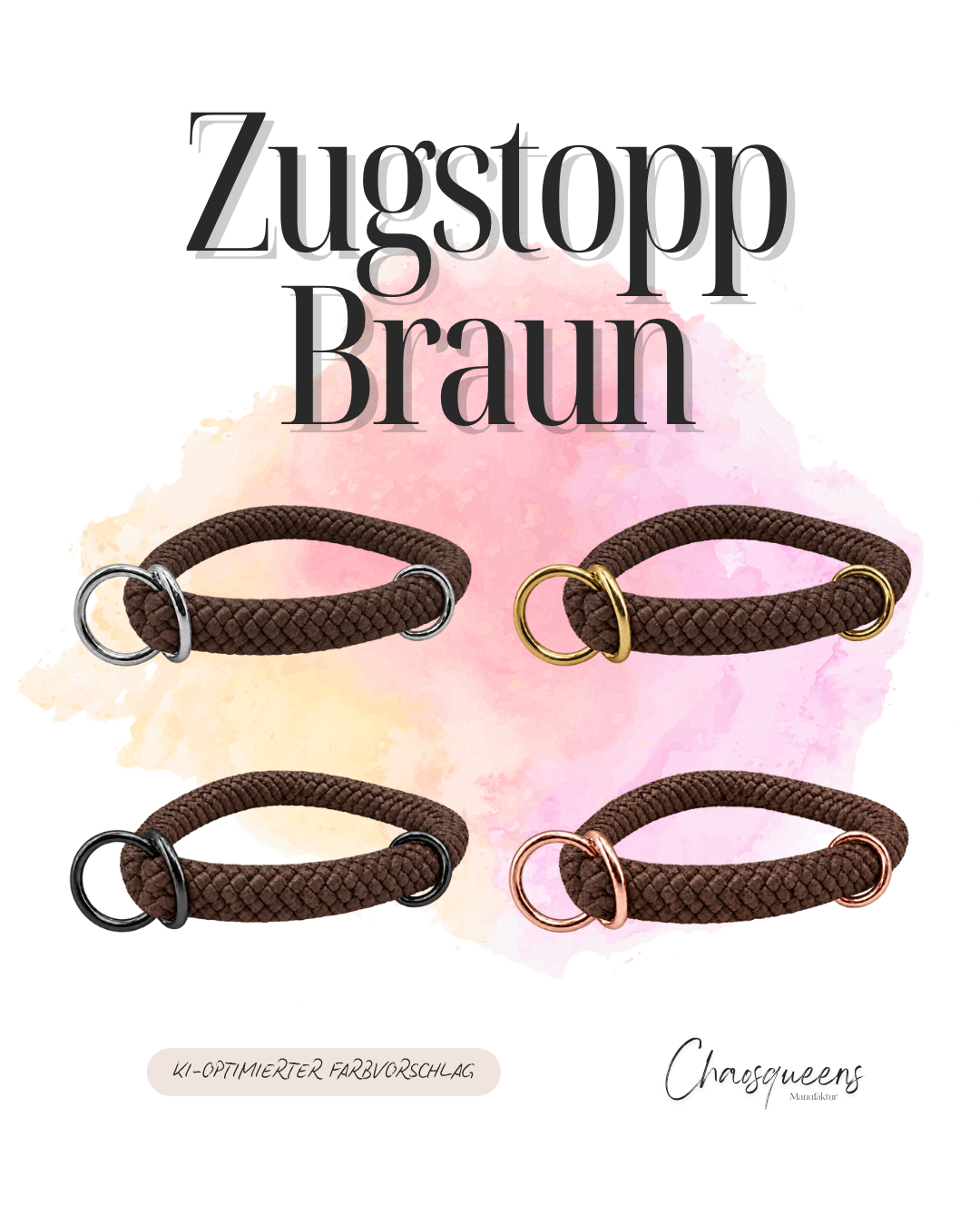 Zugstopphalsband Seil XS