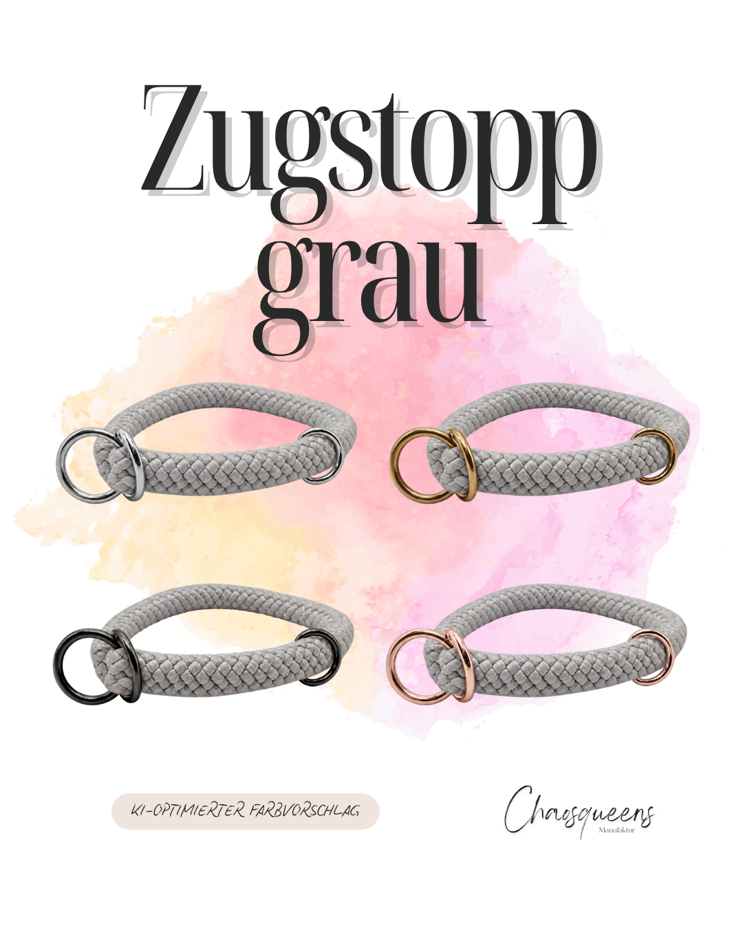 Zugstopphalsband Seil XS