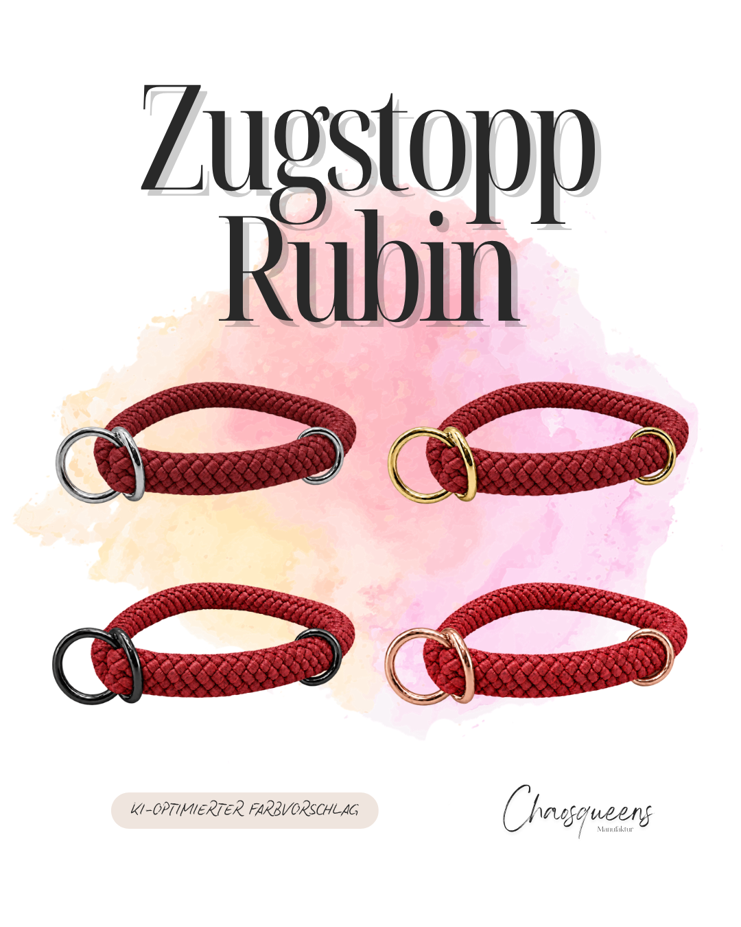 Zugstopphalsband Seil XS