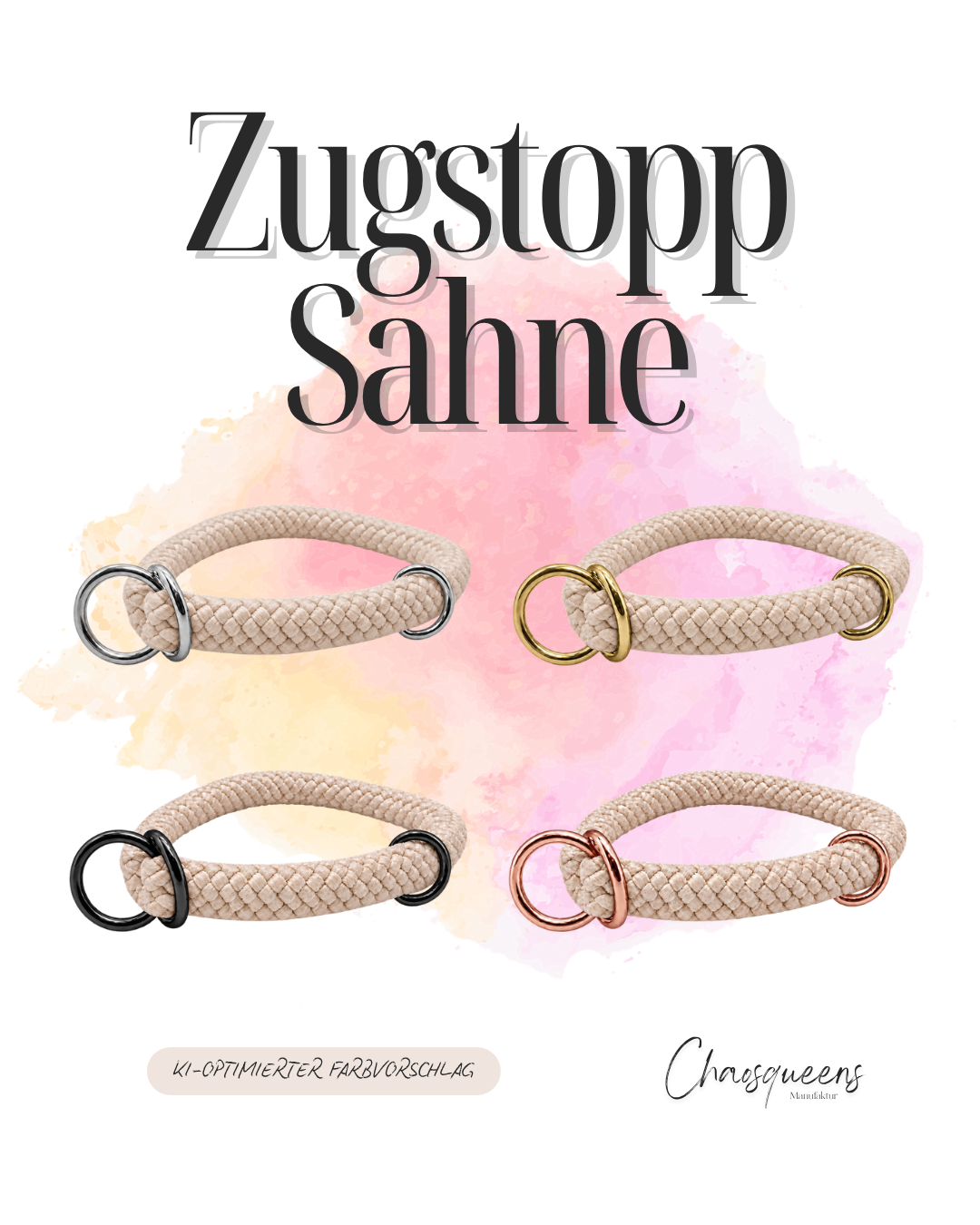Zugstopphalsband Seil XS
