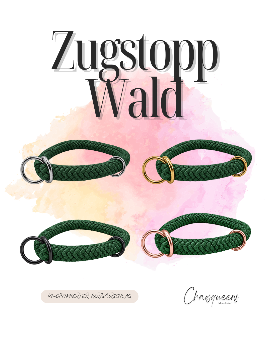 Zugstopphalsband Seil XS