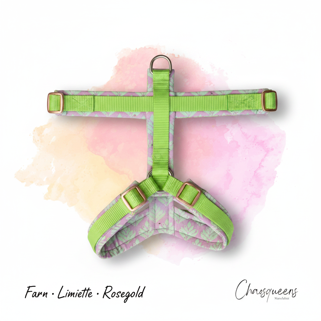 Geschirr Farn – Limette · Rosegold
