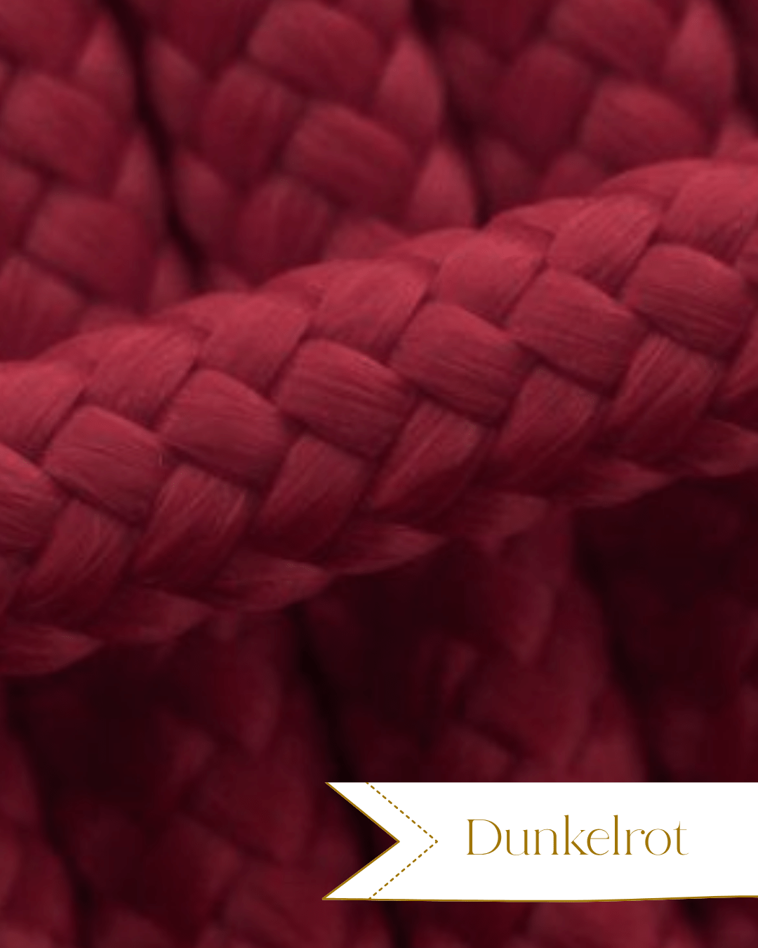 Halsband Dunkelrot Seil - Chaosqueens Manufaktur