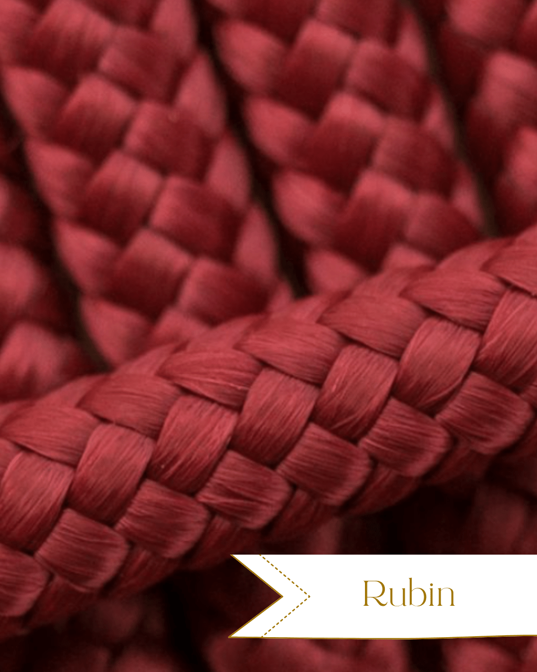 Halsband Rubinrot Seil - Chaosqueens Manufaktur